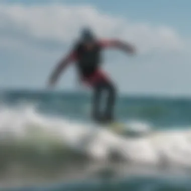 A kiteboarder skillfully maneuvering with an Armstrong foil in ocean waves.