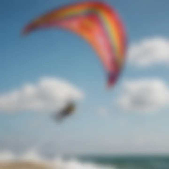 High-performance Cabrinha kite in action