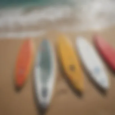 Overview of Cabrinha surfboard models showcasing their design diversity