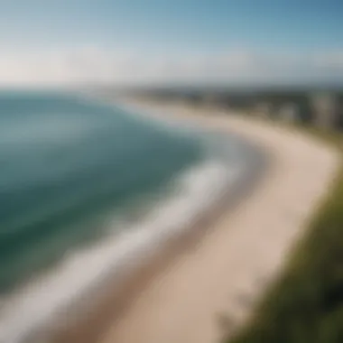 Scenic view of Cocoa Beach coastline