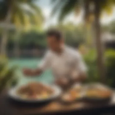 Gourmet dining at Coconut Bay Hotel