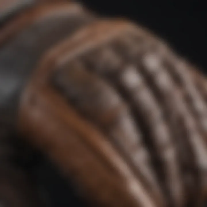 Close-up view of the Dakine Charger Glove showcasing its intricate stitching and material texture