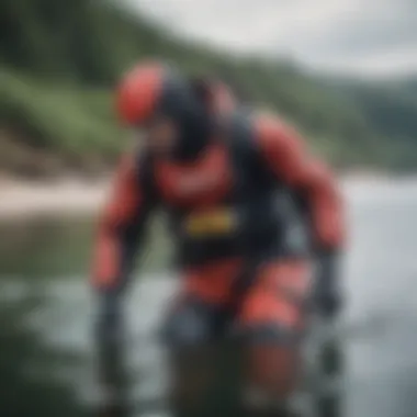 Maintenance practices for drysuits illustrated with necessary tools