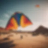 Dynamic flight of the Duotone Rebel 10m kite in vibrant colors