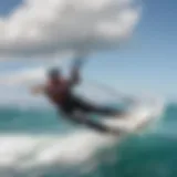 Stunning kitesurfing action on the waves of Maui