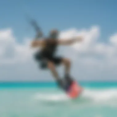 Vibrant kiteboarding scene in Providenciales