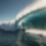 A surfer riding a powerful wave, embodying the essence of mojo surf