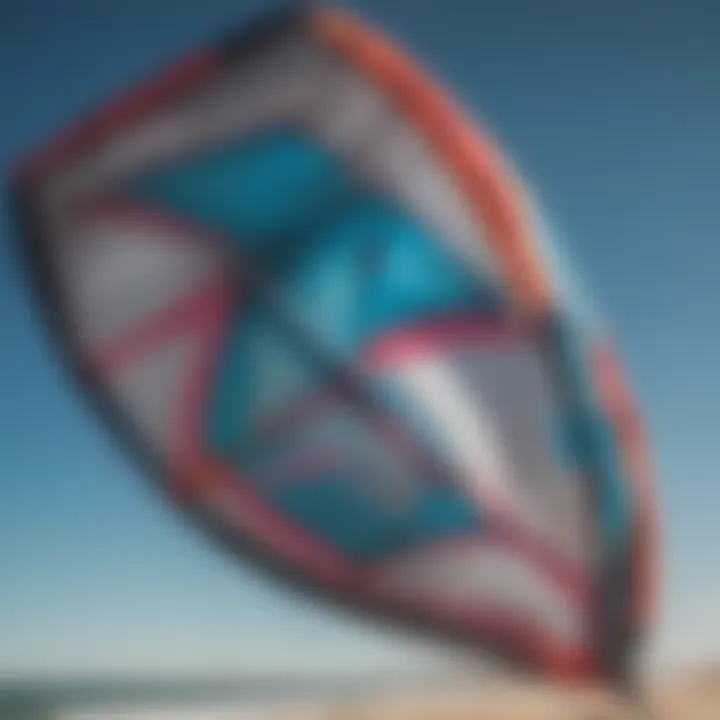 Close-up view of Duotone Neo 9M kite design and features