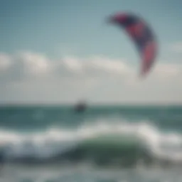 Duotone Neo 9M kite in action over the waves