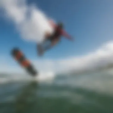 Vibrant kiteboarding scene showcasing GoPro footage