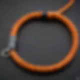 Close-up of the Halo rope leash showcasing its unique design features