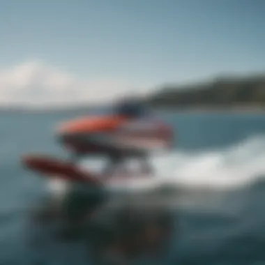 Hydrofoil Technology in Action Demonstrating the hydrofoil technology in action