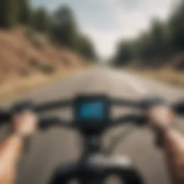 Performance Metrics During a Ride Highlighting performance metrics during a ride