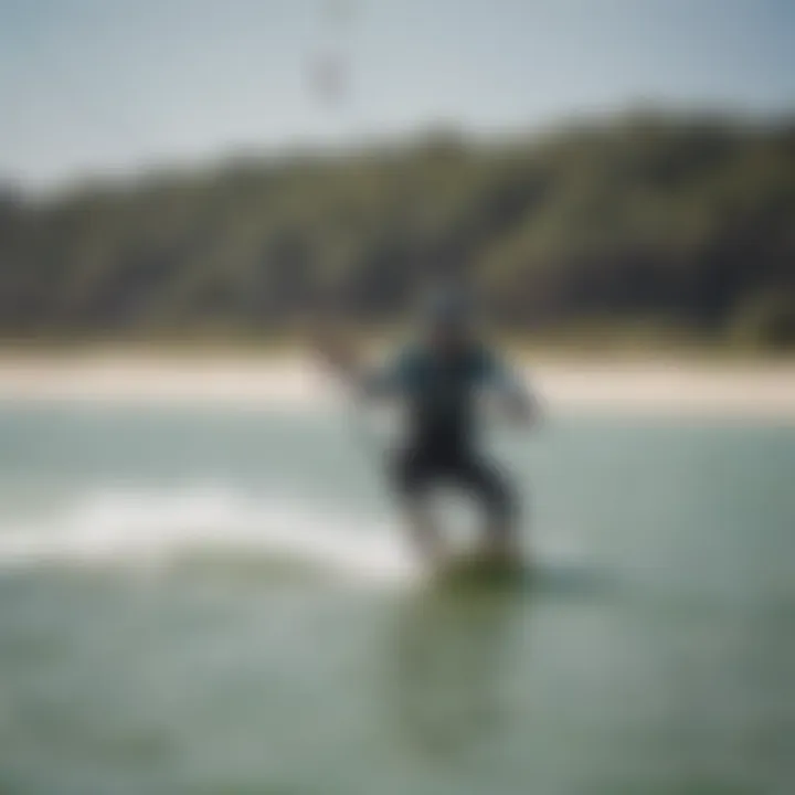 Kiteboarders enjoying the perfect wind conditions at Tigertail Beach