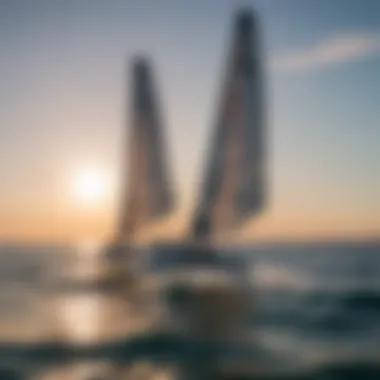 The Excitement of Wing Foiling for Beginners A beginner enjoying the thrill of wing foiling on a calm ocean.
