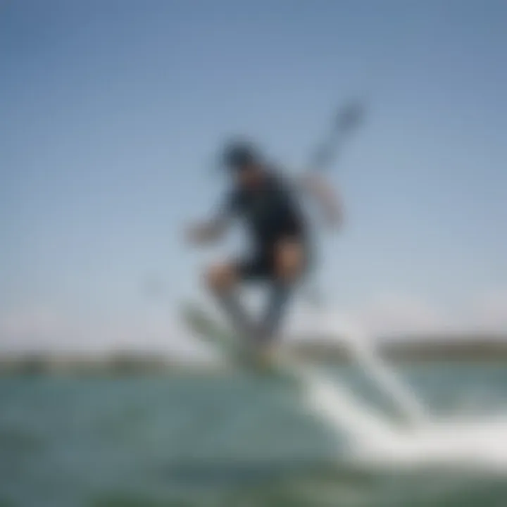 Kiteboarding enthusiast enjoying the Litewave Wing on the water