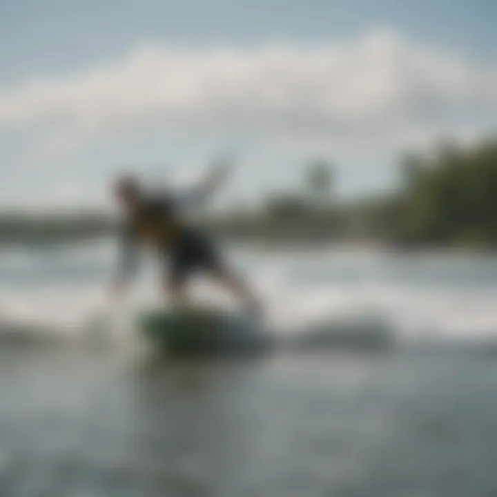 A group of kitesurfers enjoying the waves, emphasizing the community and culture surrounding the sport in Costa Rica