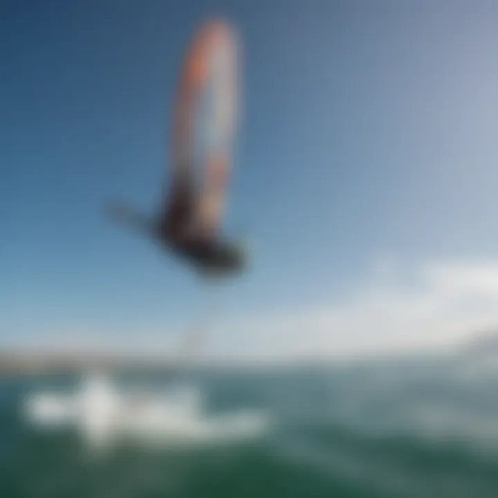 Dynamic kiteboarding action with the Litewave Wing