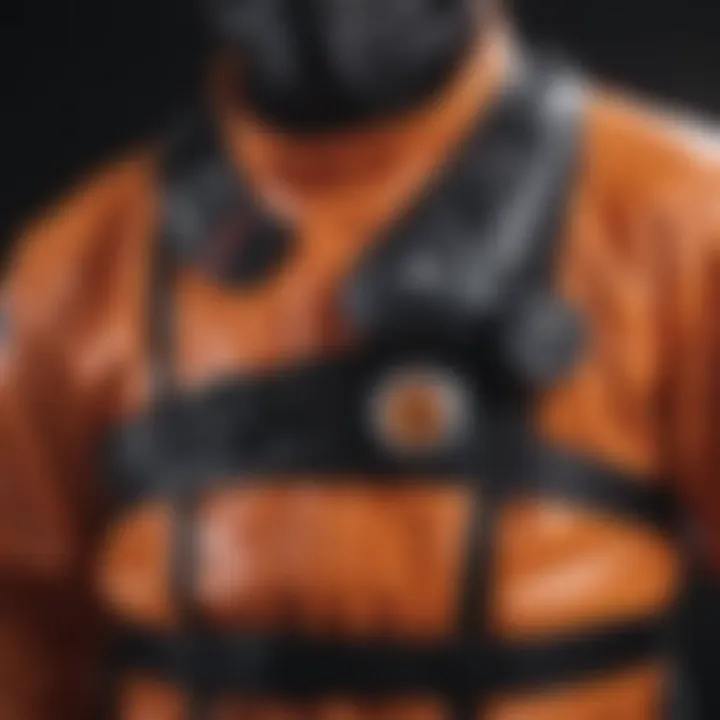 Close-up of the materials used in the Mustang Hudson Dry Suit