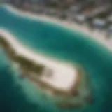 Aerial view of Nassau showcasing kiteboarding spots