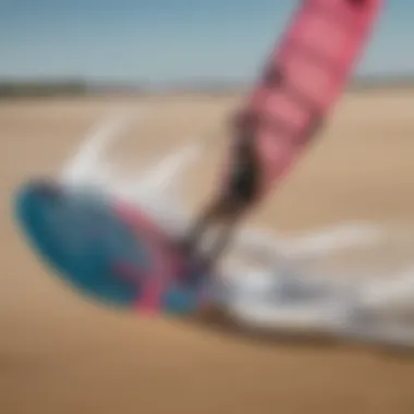 Close-up of materials used in North Atmos kiteboard