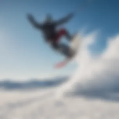 Expert kiteboarder demonstrating advanced techniques on snow