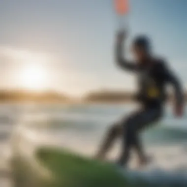 A dynamic group of kitesurfing enthusiasts sharing tips