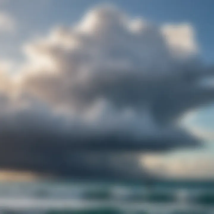 Dramatic cloud formations indicating changing weather patterns