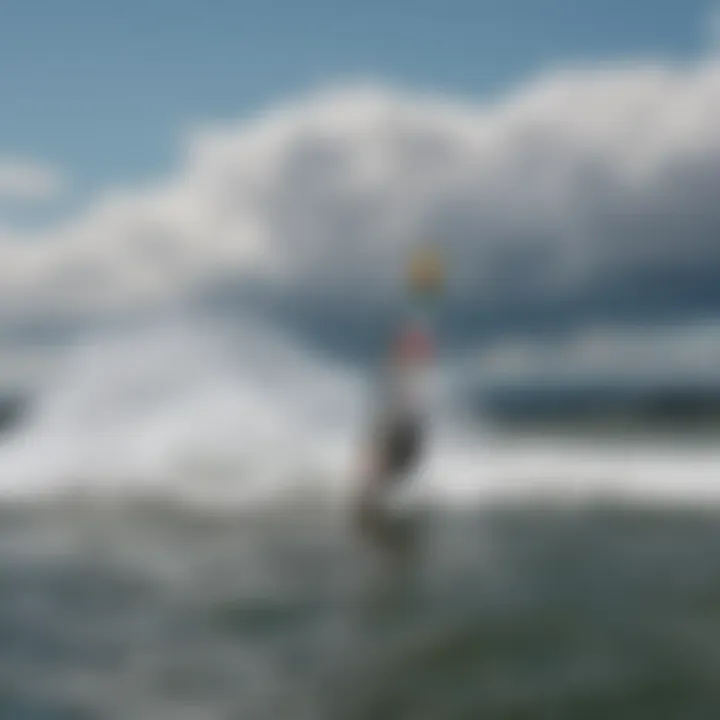 Wind patterns illustrated over Shelton, WA with kiteboarding equipment